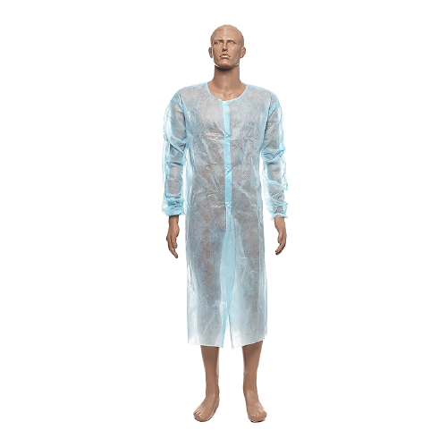 Халат ізоляційний хірургічний одноразовий спанбонд на кнопках